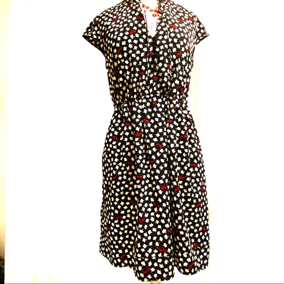 Maeve Flowers & Sunglasses Cap Sleeve Dress - Picture 3 of 9